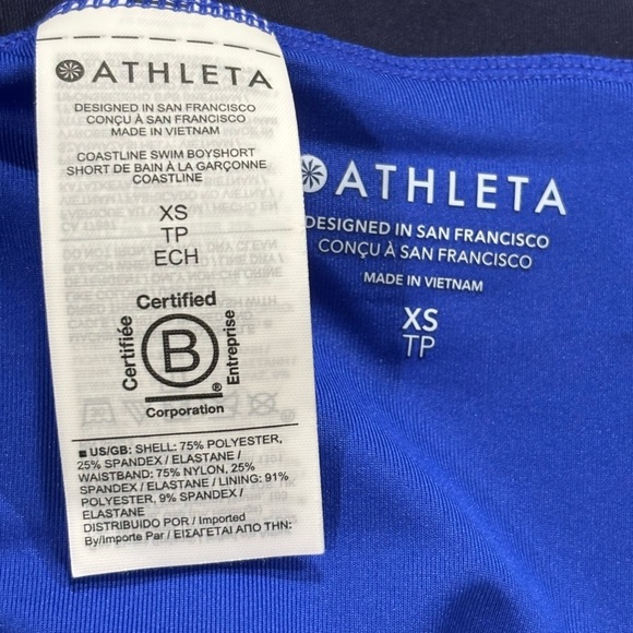NWT Athleta Swim Boyshort Bottoms, sz XS - Picture 4 of 6